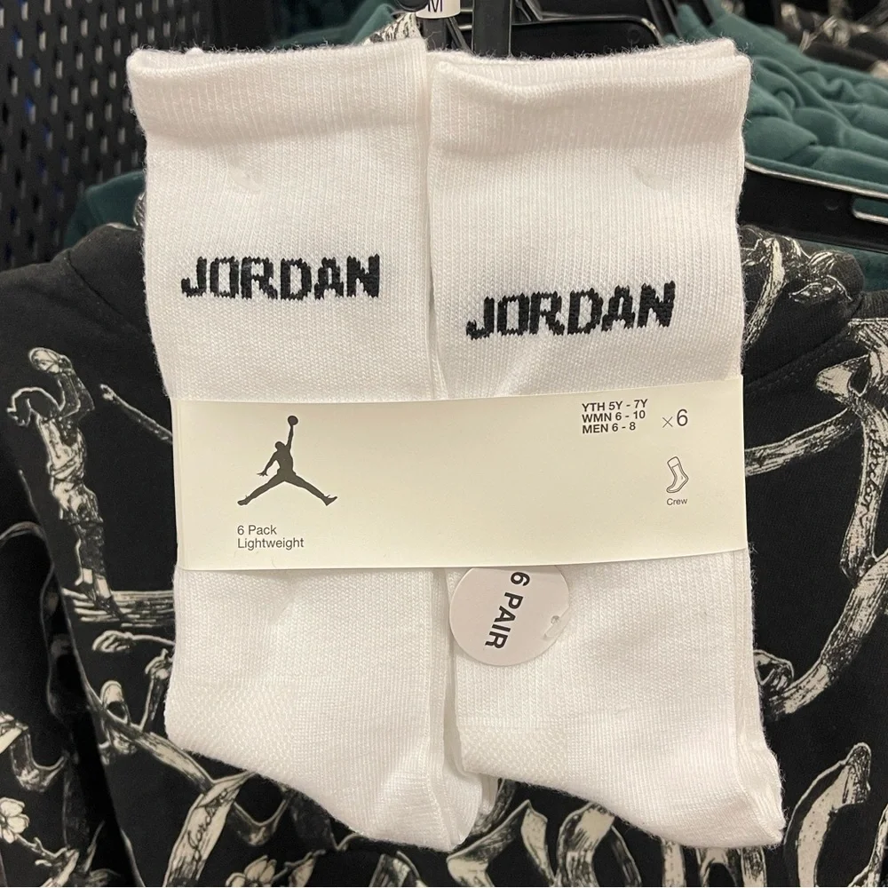 JORDAN JUMPMAN CREW Socks 6PK Style XJ0130-001